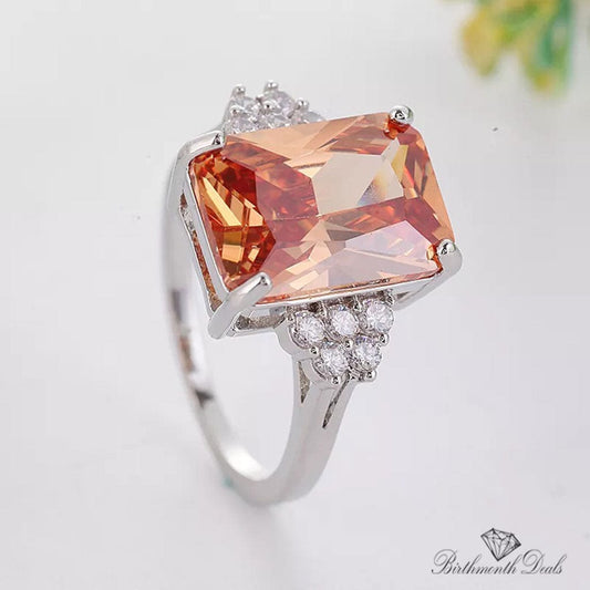 November Citrine Birthstone Ring - Birthmonth Deals