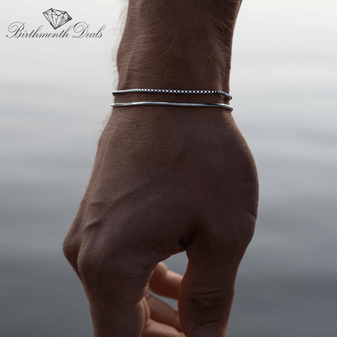 Square Chain Bracelet - Birthmonth Deals