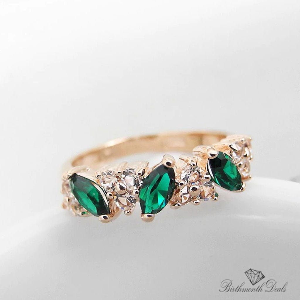 May Emerald Birthstone Ring - Birthmonth Deals