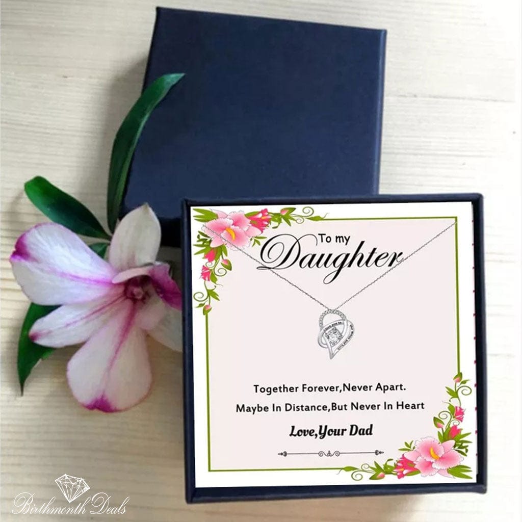 To My Daughter Necklace - Birthmonth Deals