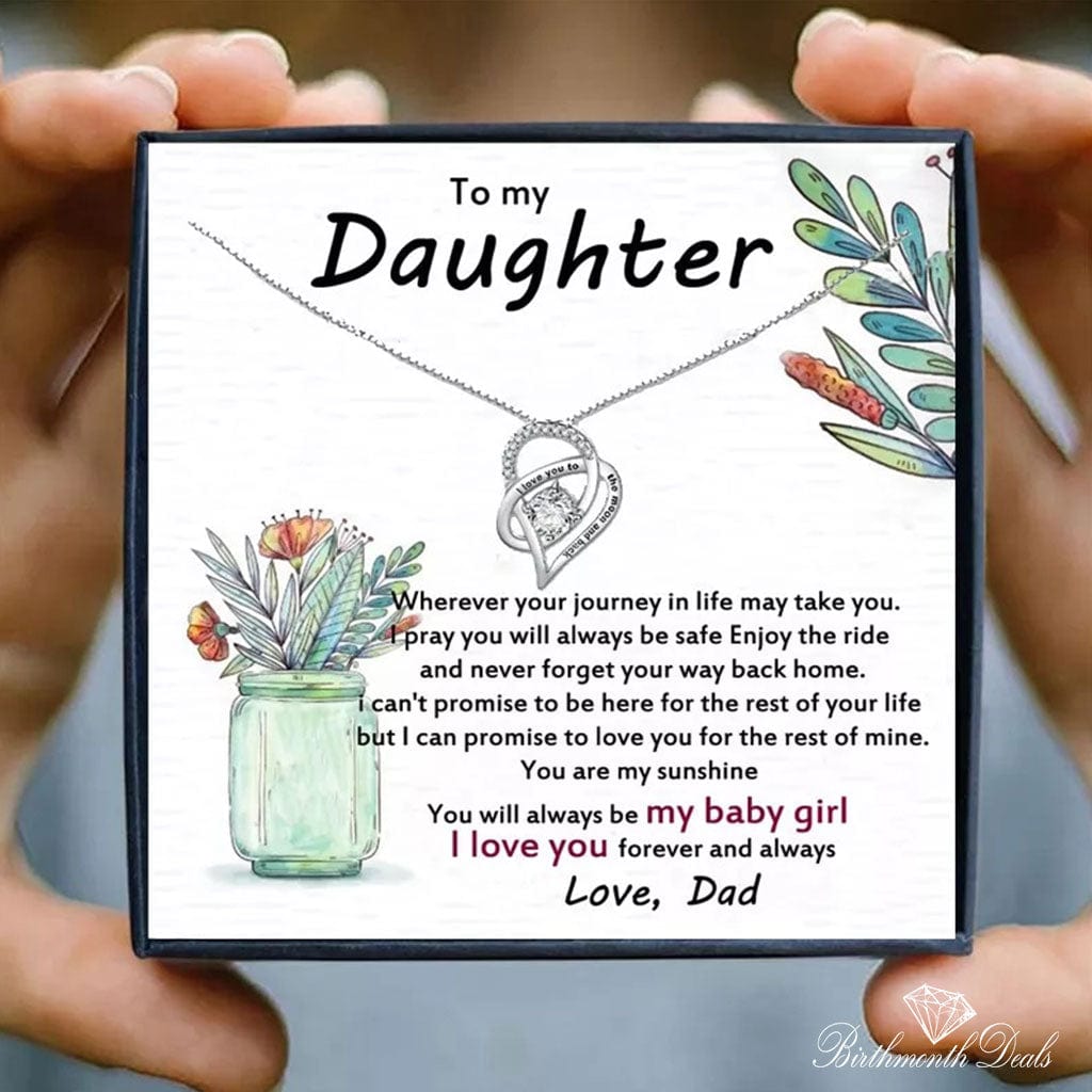 To My Daughter Necklace - Birthmonth Deals