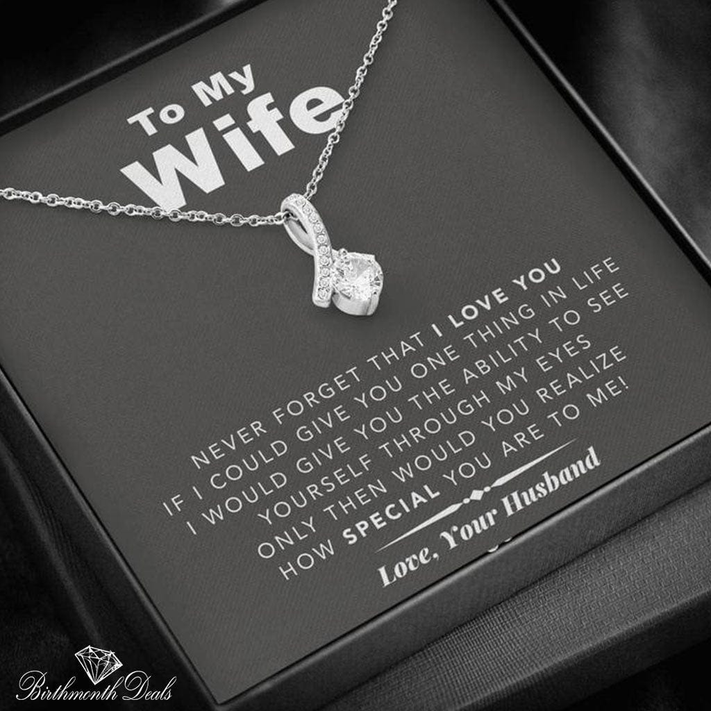 To my Wife Necklace - Birthmonth Deals