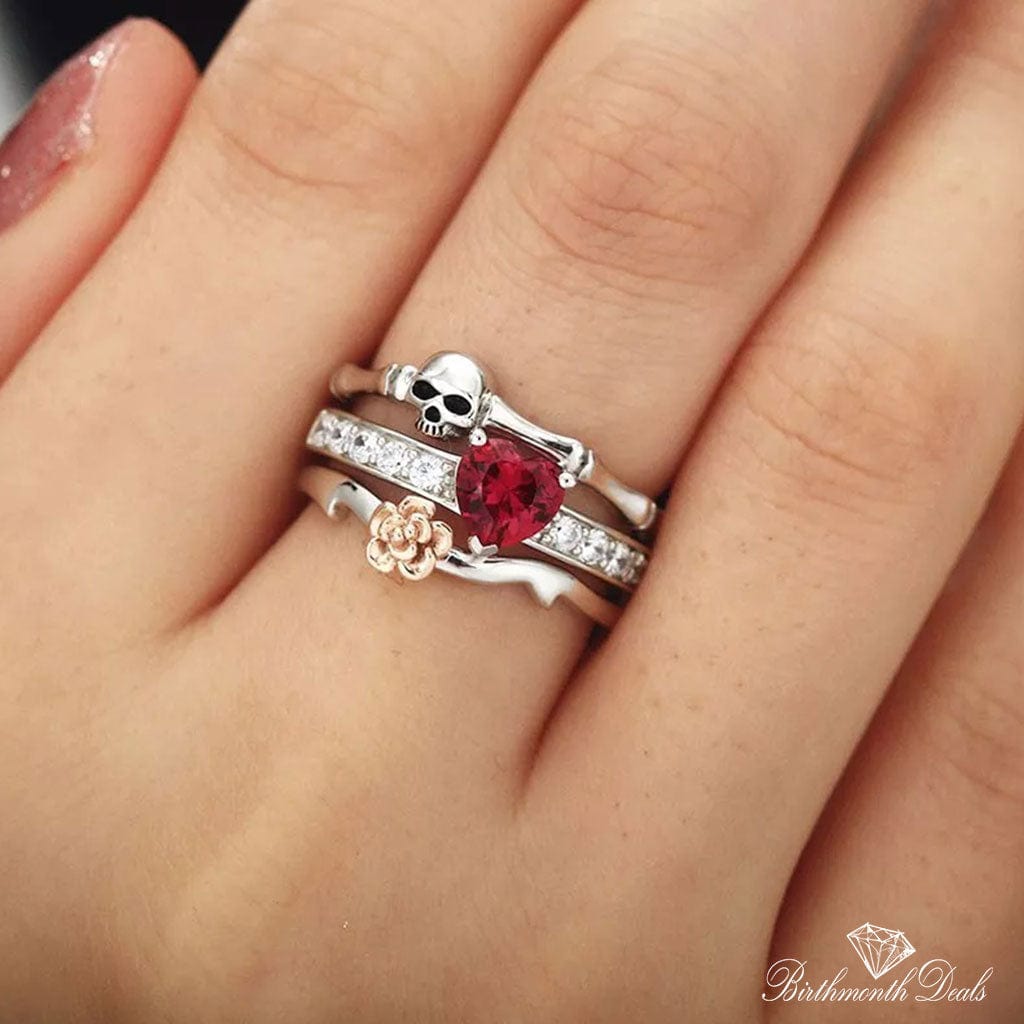 July Ruby Birthstone Ring - Birthmonth Deals