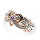 Princess Cut Heart Amethyst Ring