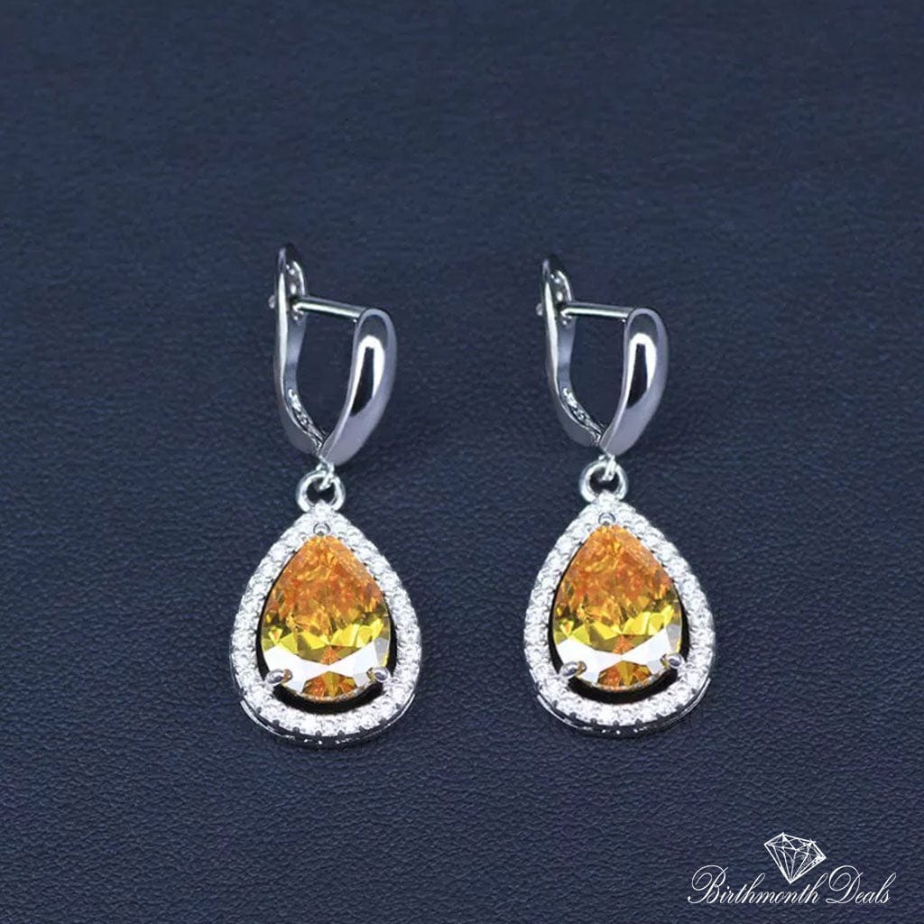 November Citrine Birthstone Jewelry Set - Birthmonth Deals