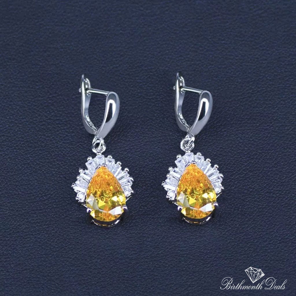 November Citrine Birthstone Jewelry Set - Birthmonth Deals