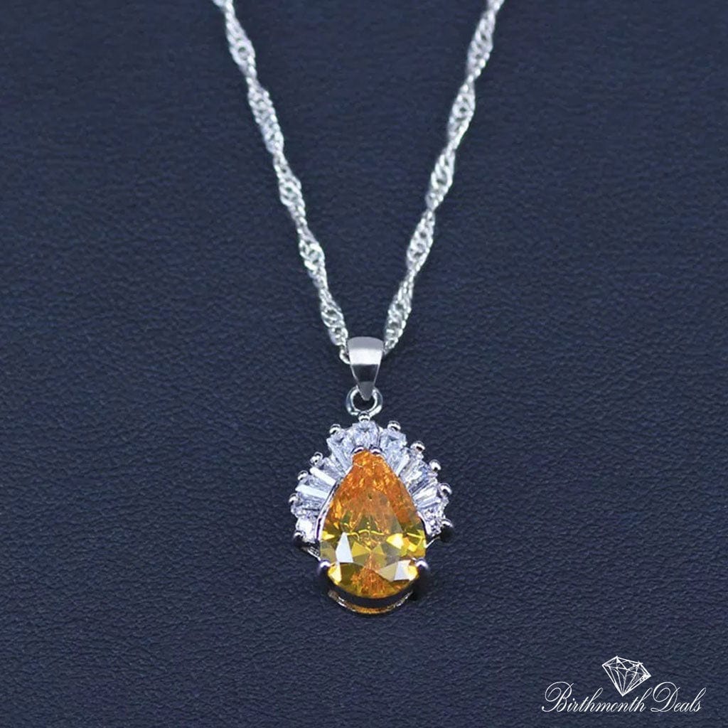 November Citrine Birthstone Jewelry Set - Birthmonth Deals