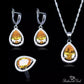 November Citrine Birthstone Jewelry Set - Birthmonth Deals