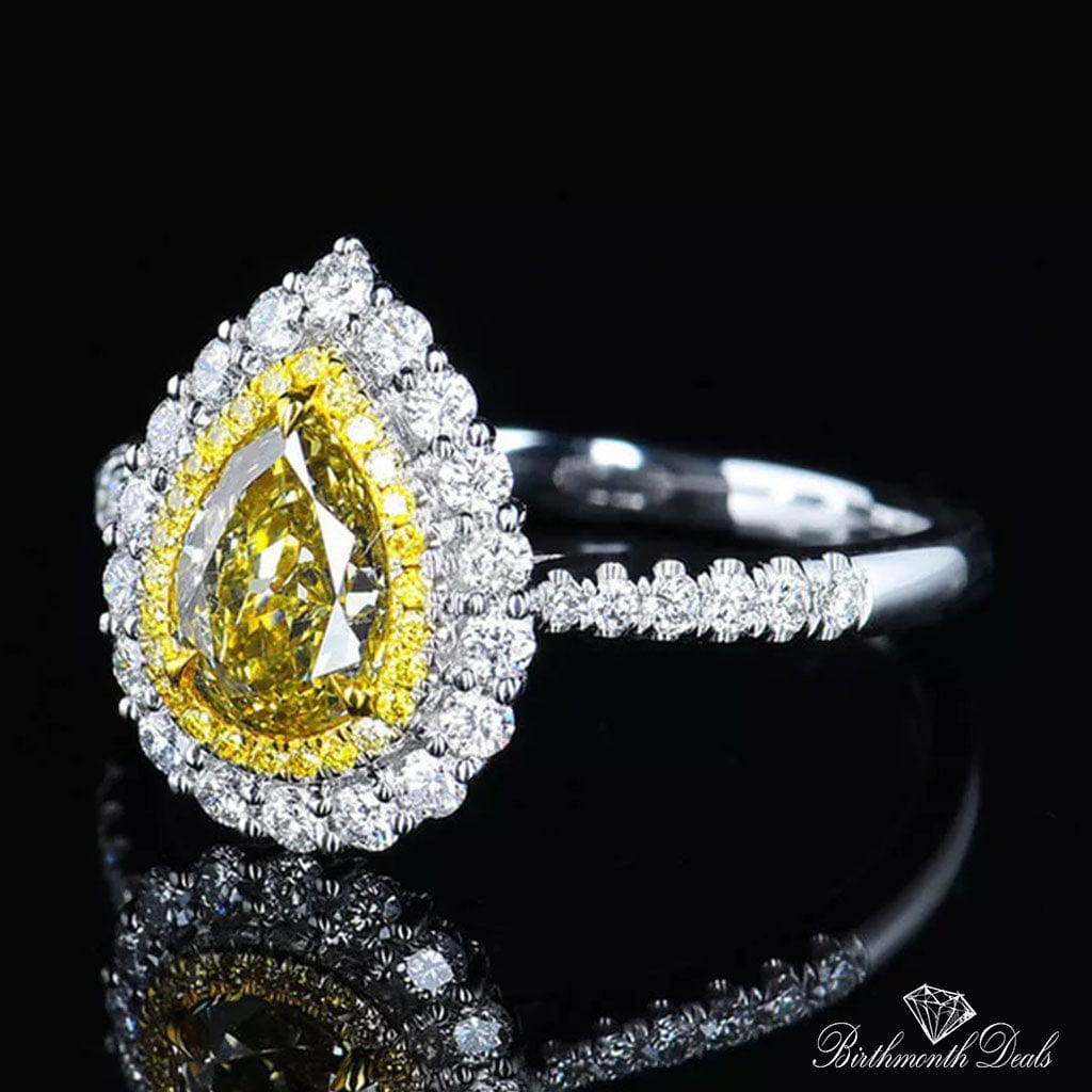 November Citrine Birthstone Ring - Birthmonth Deals