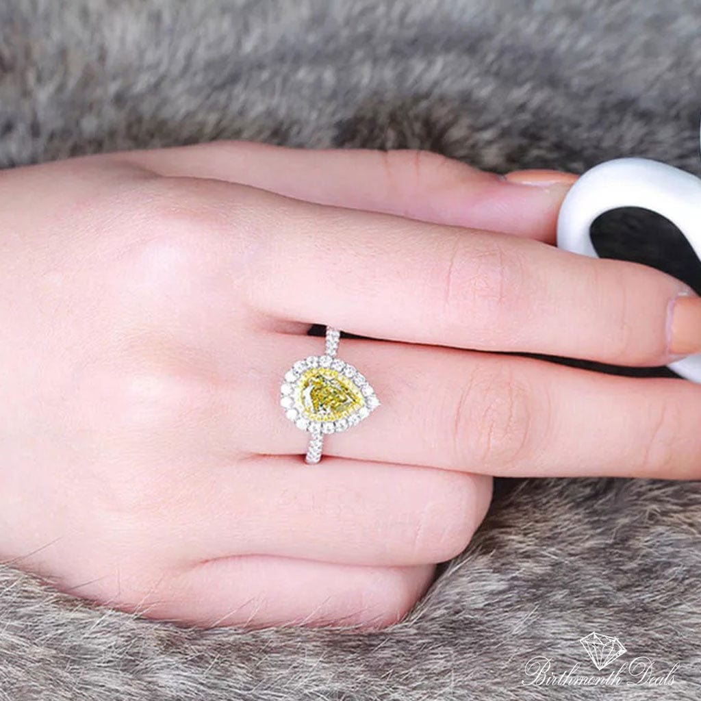 November Citrine Birthstone Ring - Birthmonth Deals