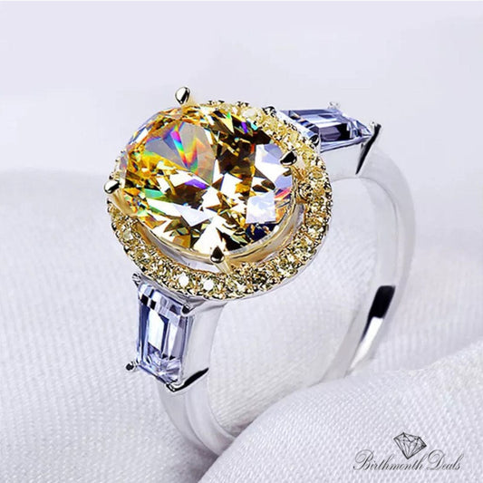 November Citrine Birthstone Ring - Birthmonth Deals