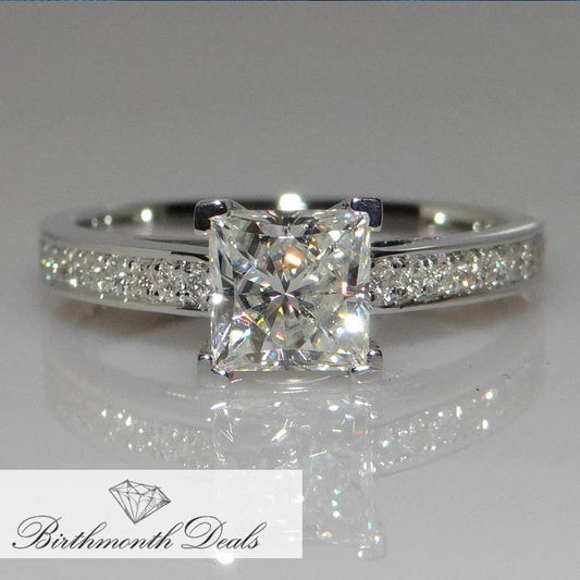 April Diamond Birthstone Ring - Birthmonth Deals