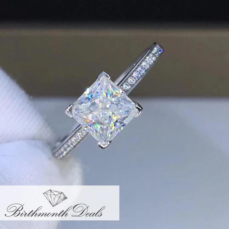 April Diamond Birthstone Ring - Birthmonth Deals