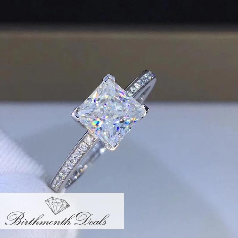 April Diamond Birthstone Ring - Birthmonth Deals