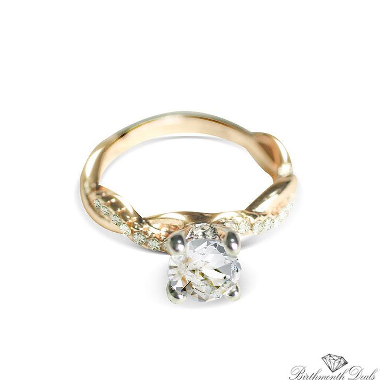 April Diamond Birthstone Ring - Birthmonth Deals