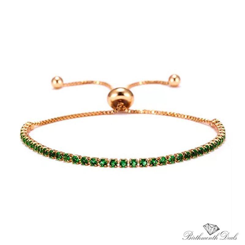 August Peridot Birthstone Bracelet - Birthmonth Deals