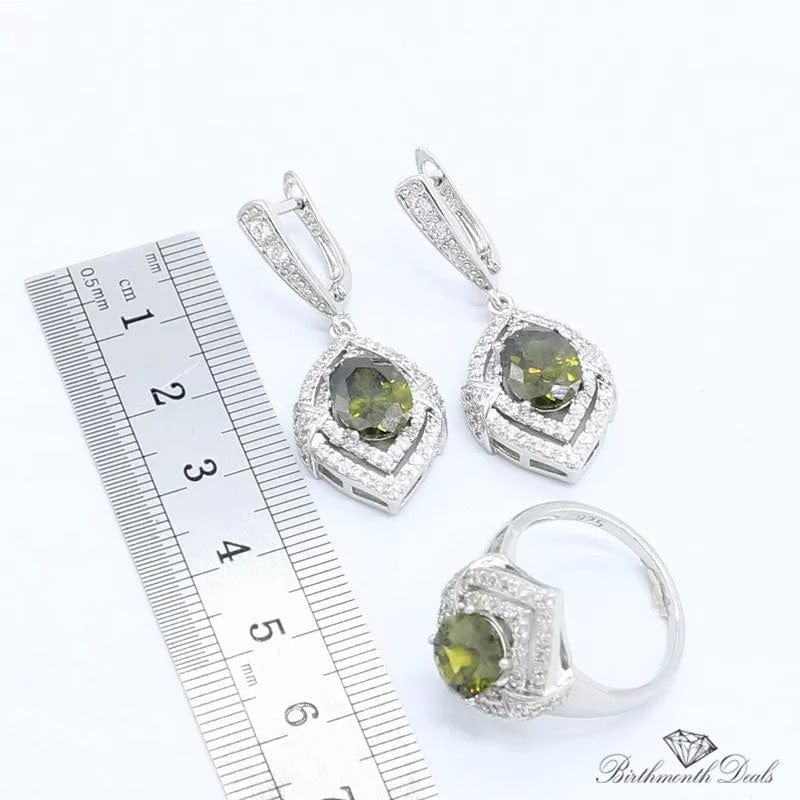 August Peridot Birthstone Jewelry Set - Birthmonth Deals