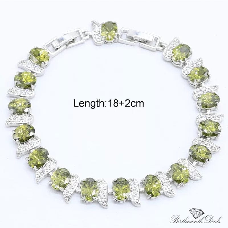 August Peridot Birthstone Jewelry Set - Birthmonth Deals