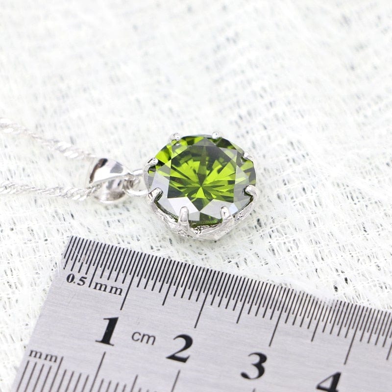 August Peridot Birthstone Necklace - Birthmonth Deals