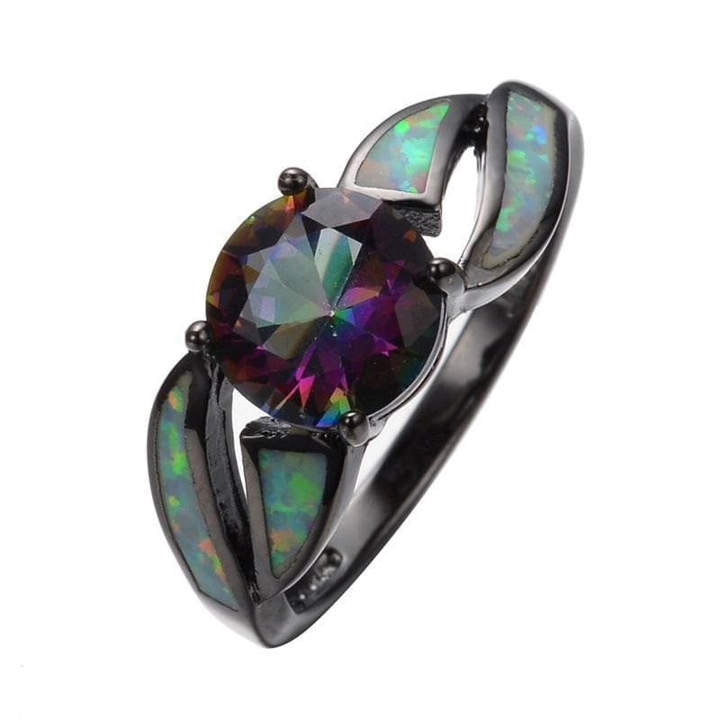 Black Opal Ring - Birthmonth Deals