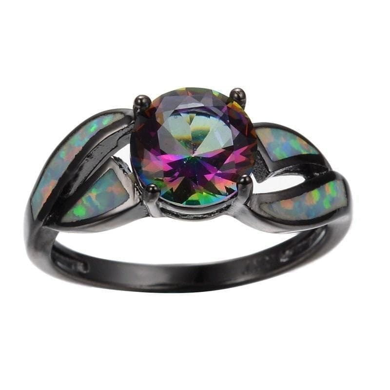 Black Opal Ring - Birthmonth Deals