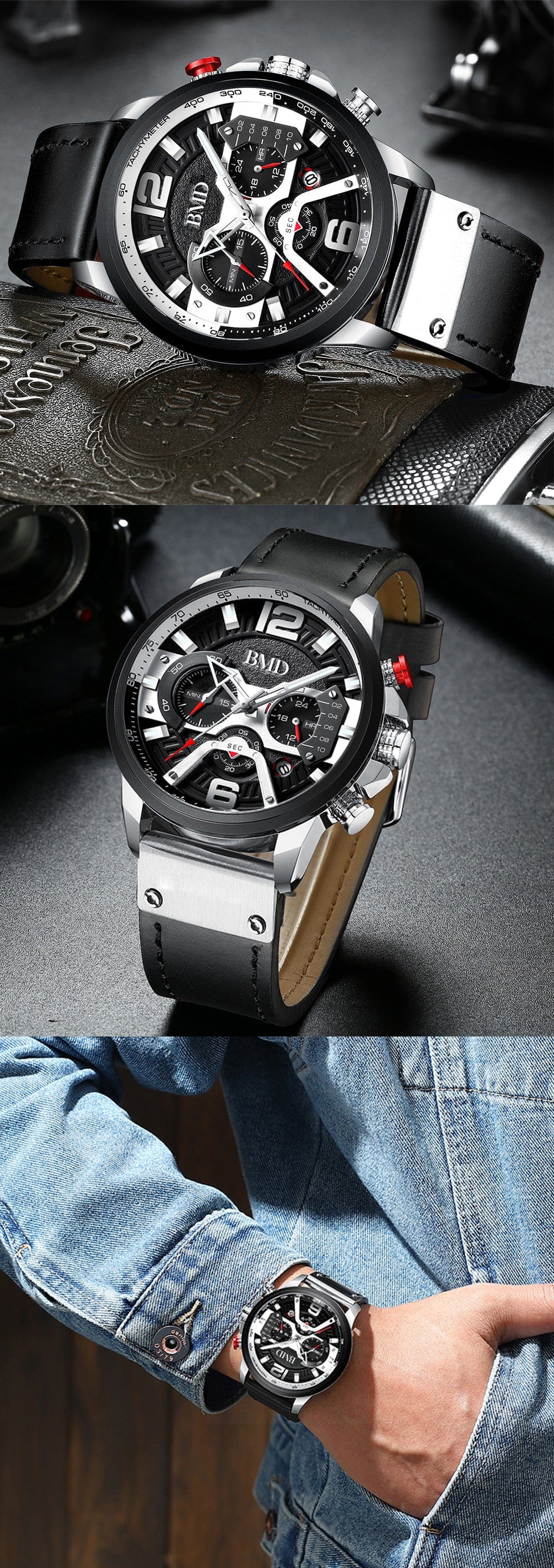 BMD Military Chronograph Watch - Birthmonth Deals