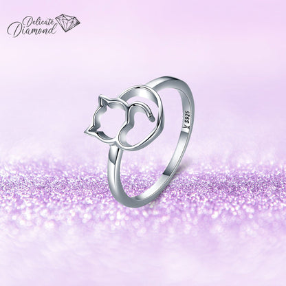 Cat Heart Ring - Birthmonth Deals