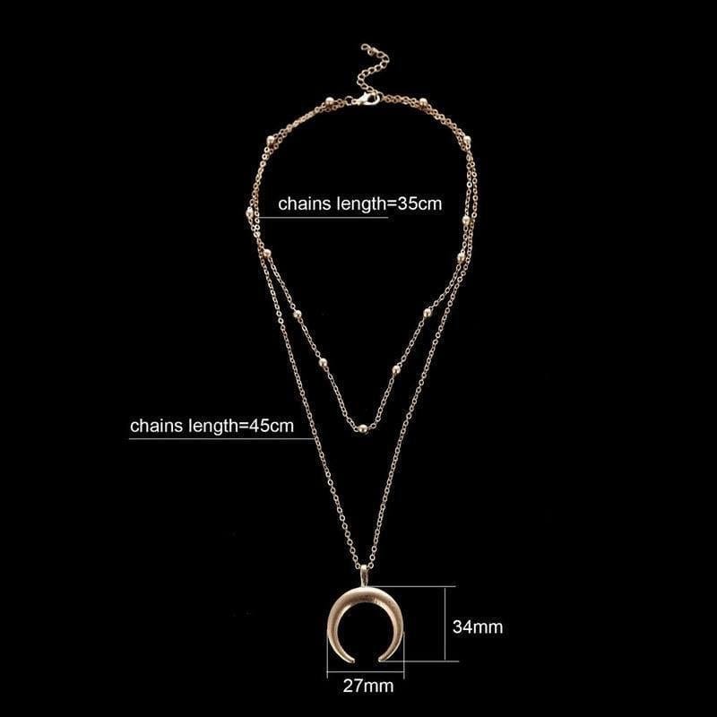 Crescent Bohemian Necklace - Birthmonth Deals