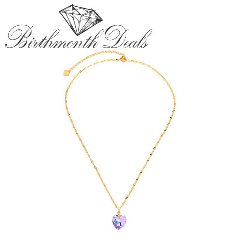 December Necklace Birthstone (Gold) - Birthmonth Deals