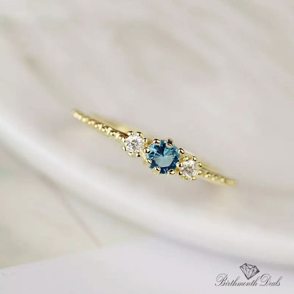 December Zircon Birthstone Ring - Birthmonth Deals