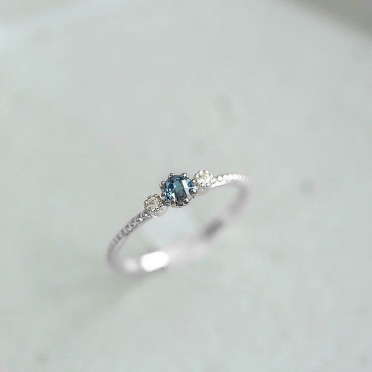 December Zircon Birthstone Ring - Birthmonth Deals