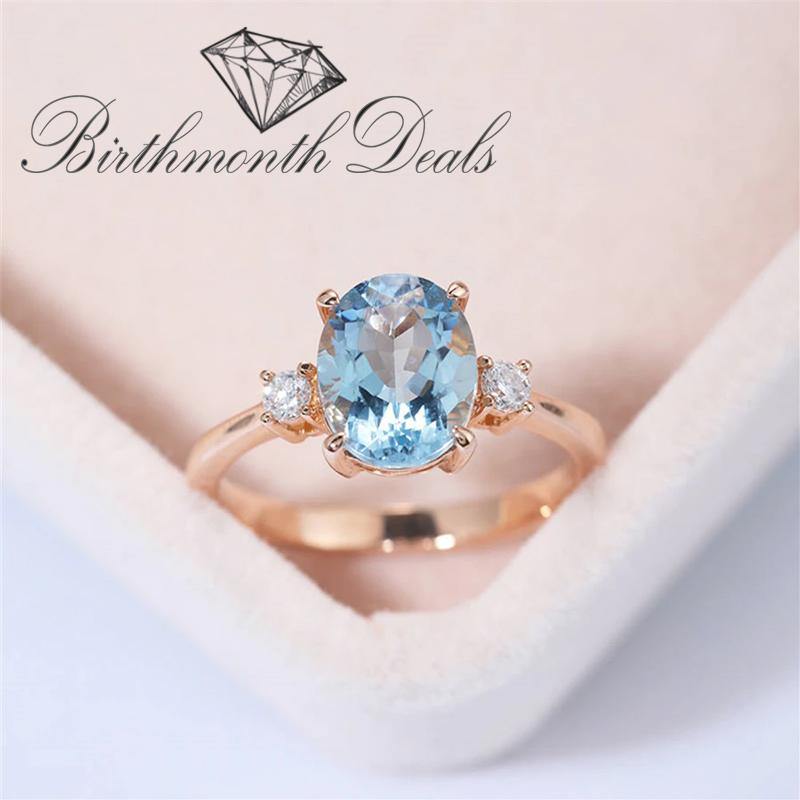 December Zircon Birthstone Ring - Birthmonth Deals