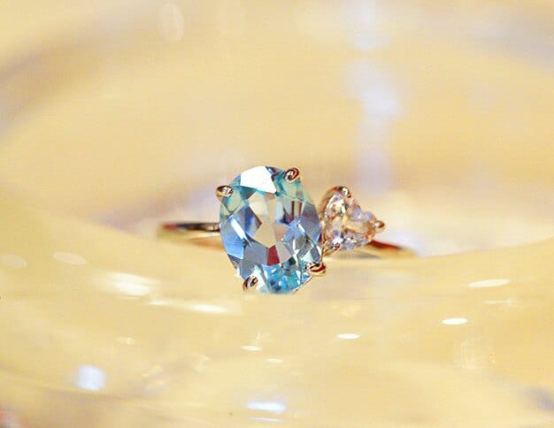 December Zircon Birthstone Ring - Birthmonth Deals