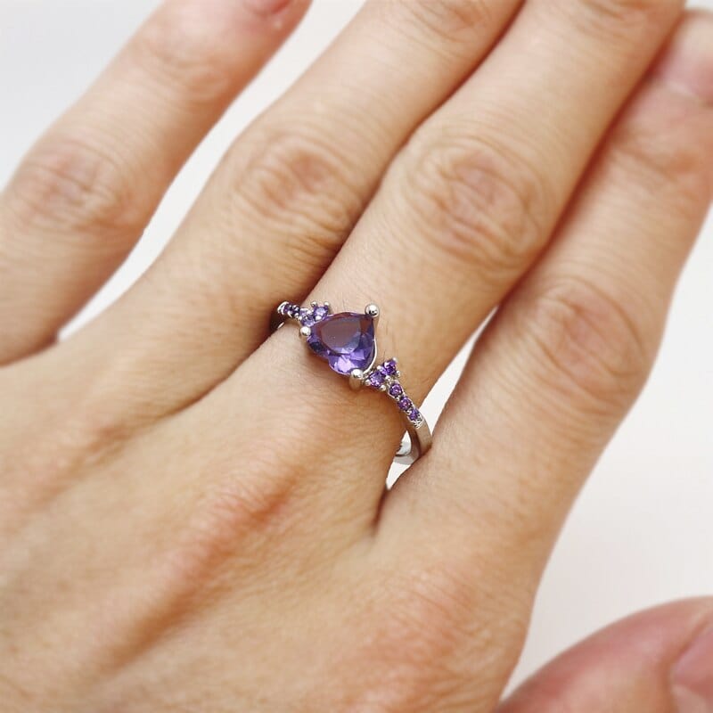February Amethyst Birthstone Ring Birthmonth Deals