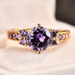 February Amethyst Birthstone Ring - Birthmonth Deals