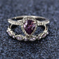 February Amethyst Birthstone Stacking Rings - Birthmonth Deals
