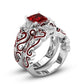 Forever in My Heart Ruby Three-Stone Promise Ring - Birthmonth Deals