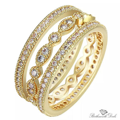 Harmonia 3 Ring Set - Birthmonth Deals