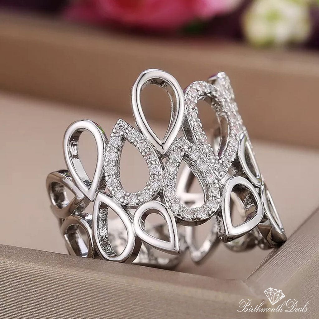 April Diamond Birthstone Ring - Birthmonth Deals