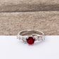 January Garnet Birthstone Ring - Birthmonth Deals