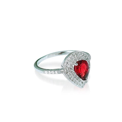 January Garnet Birthstone Ring - Birthmonth Deals