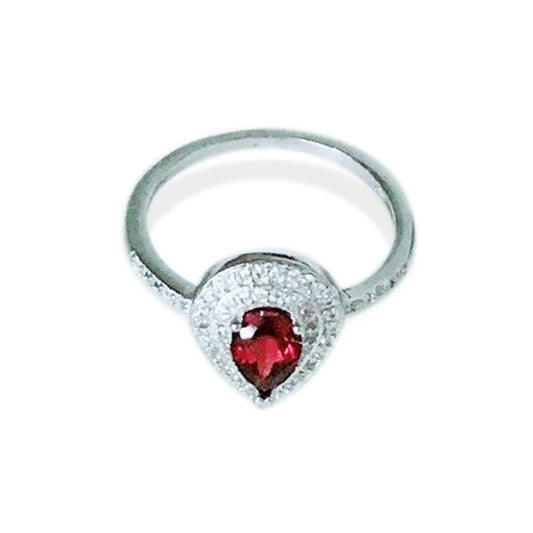 January Garnet Birthstone Ring - Birthmonth Deals