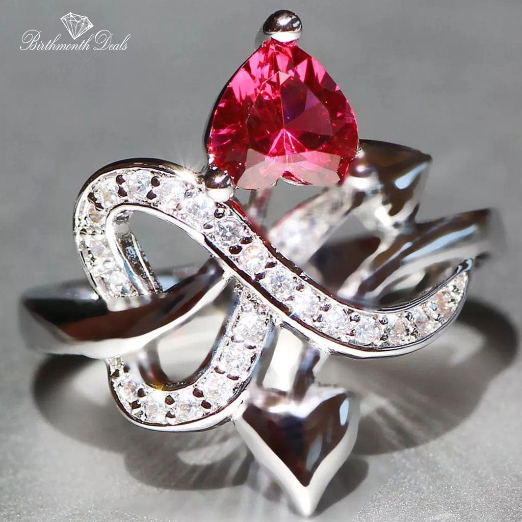 July Ruby Birthstone Ring - Birthmonth Deals