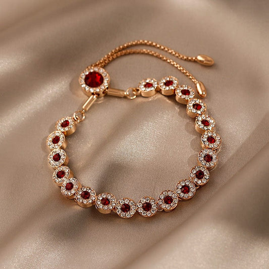 July Ruby Birthstone Bracelet - Birthmonth Deals