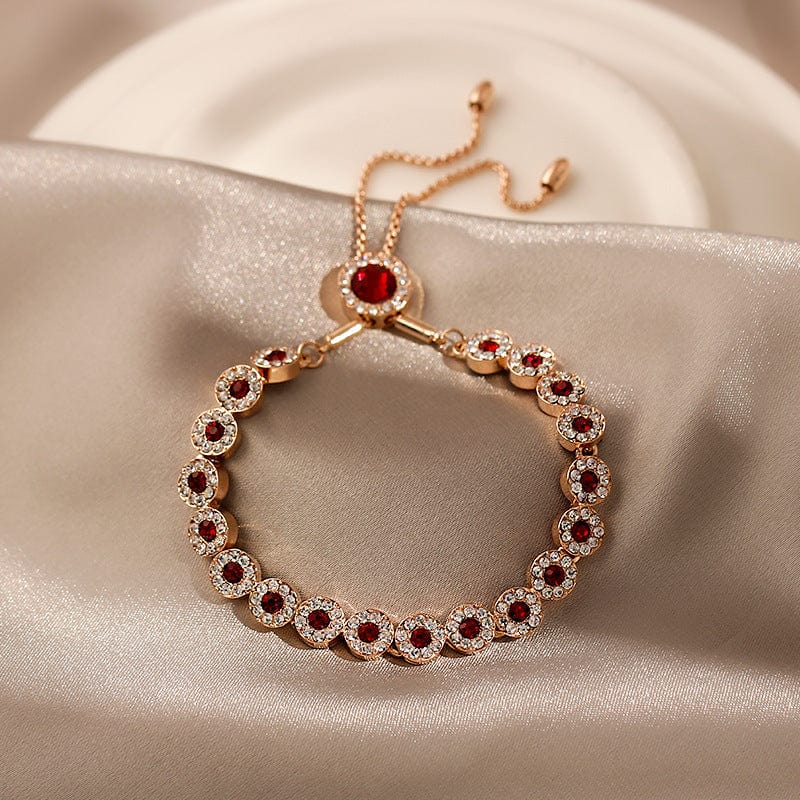 July Ruby Birthstone Bracelet - Birthmonth Deals