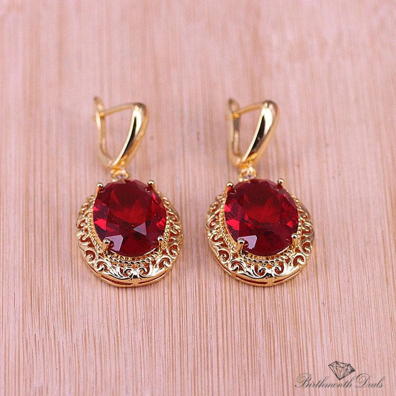 July Ruby Birthstone Jewelry Set - Birthmonth Deals