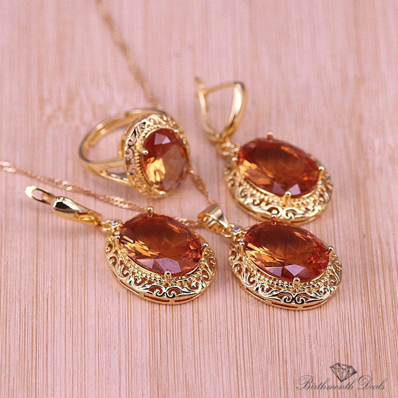 July Ruby Birthstone Jewelry Set - Birthmonth Deals