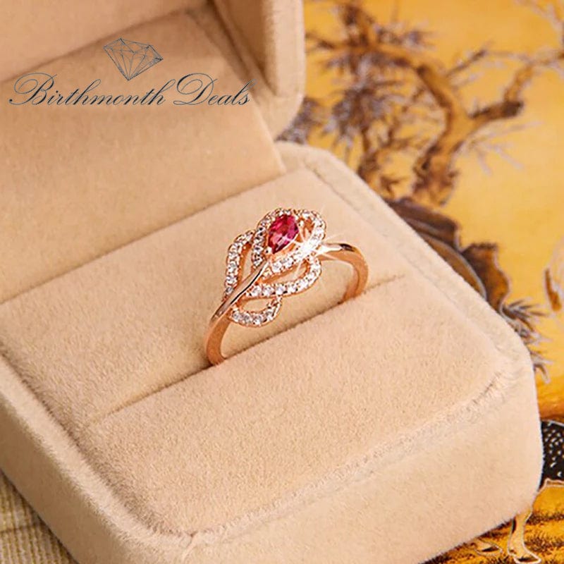 July Ruby Birthstone Ring - Birthmonth Deals