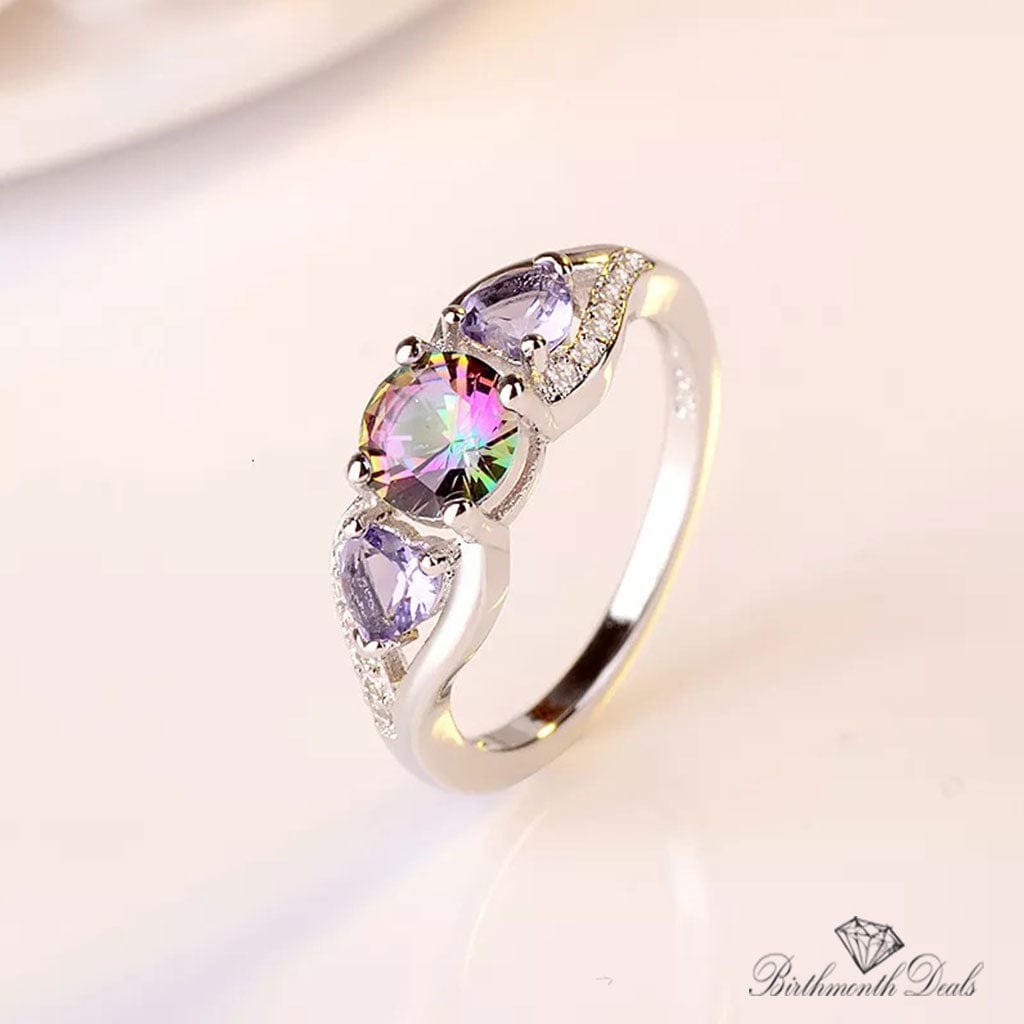 June Alexandrite Birthstone Ring - Birthmonth Deals