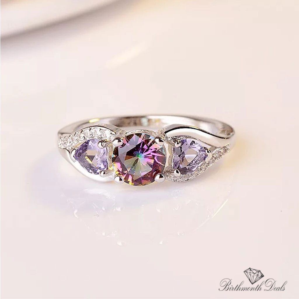 June Alexandrite Birthstone Ring - Birthmonth Deals